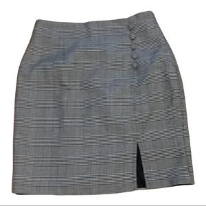 Plaid pencil skirt